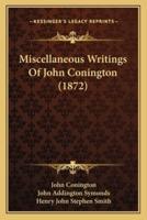 Miscellaneous Writings Of John Conington (1872)