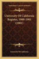 University of California Register, 1900-1901 (1901)