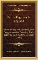 Parish Registers in England