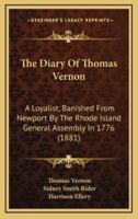 The Diary of Thomas Vernon