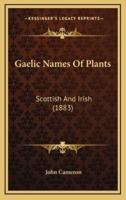 Gaelic Names Of Plants