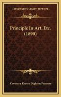 Principle in Art, Etc. (1890)