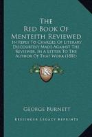 The Red Book Of Menteith Reviewed