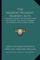 The Married Women's Property Acts