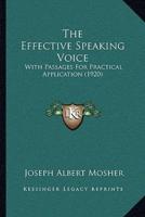 The Effective Speaking Voice