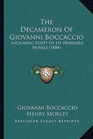The Decameron Of Giovanni Boccaccio