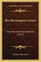 The Mornington Lecture