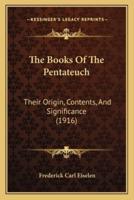 The Books Of The Pentateuch