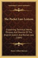 The Pocket Law-Lexicon