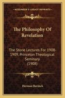 The Philosophy Of Revelation