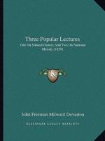 Three Popular Lectures