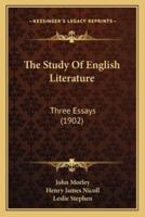 The Study Of English Literature