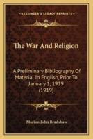 The War And Religion