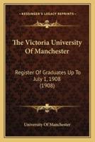 The Victoria University of Manchester