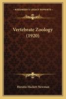 Vertebrate Zoology (1920)
