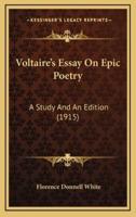 Voltaire's Essay on Epic Poetry