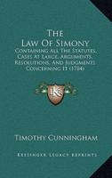 The Law of Simony