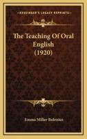 The Teaching of Oral English (1920)