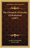 The Chronicle Of Jocelin Of Brakelond (1907)