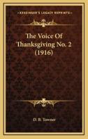 The Voice of Thanksgiving No. 2 (1916)
