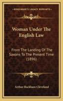 Woman Under the English Law