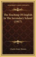 The Teaching of English in the Secondary School (1917)