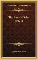 The Law of Sales (1921)