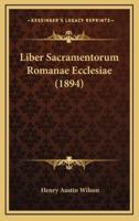 Liber Sacramentorum Romanae Ecclesiae (1894)