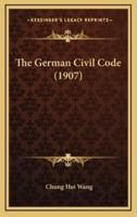 The German Civil Code (1907)