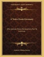 A Voice From Germany
