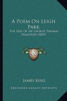 A Poem On Leigh Park