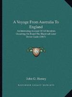 A Voyage From Australia To England