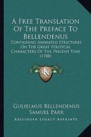 A Free Translation Of The Preface To Bellendenus