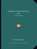 Australia And America In 1892