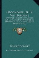 Oeconomie De La Vie Humaine