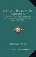 A Short History Of Barbados
