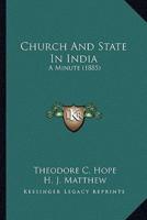Church And State In India