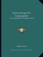 Church Design For Congregations