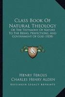 Class Book Of Natural Theology