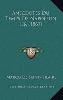 Anecdotes Du Temps De Napoleon Ier (1867)
