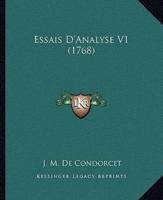 Essais D'Analyse V1 (1768)