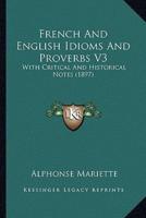 French And English Idioms And Proverbs V3