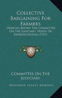 Collective Bargaining For Farmers