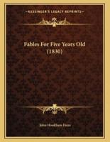 Fables For Five Years Old (1830)