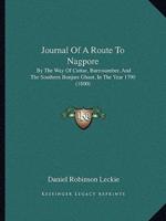 Journal Of A Route To Nagpore