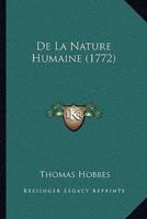 De La Nature Humaine (1772)