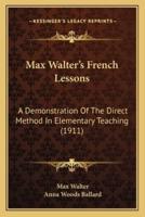 Max Walter's French Lessons