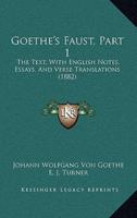 Goethe's Faust, Part 1