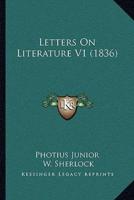 Letters On Literature V1 (1836)