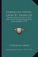 Cornelius Nepos, Latin Et Francois